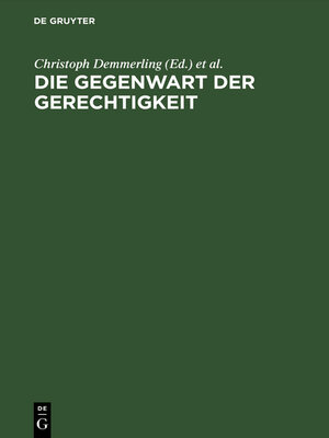 cover image of Die Gegenwart der Gerechtigkeit